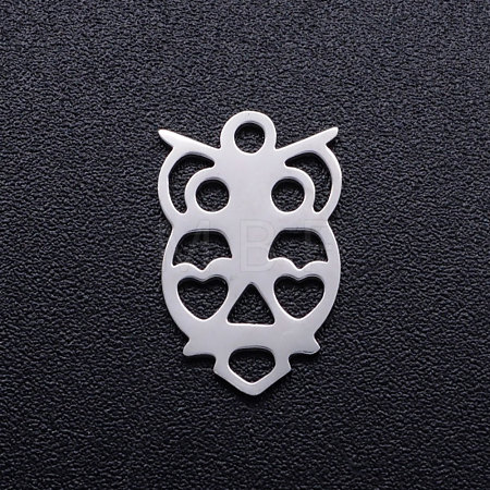 Tarnish Resistant 201 Stainless Steel Hollow Charms STAS-Q201-JN275-1-1