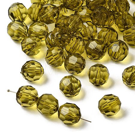 Transparent Acrylic Beads PL505Y-12-1