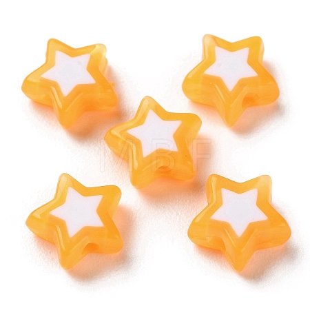 Star Acrylic Beads TACR-C001-02E-1
