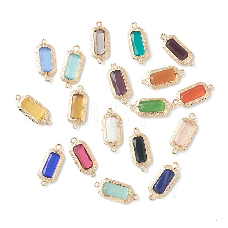 Mixed Gemstone Links Connectors G-B009-22G-1