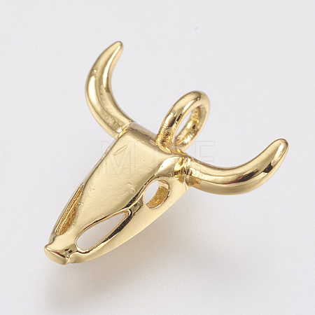 Brass Pendants ZIRC-F083-009G-RS-1