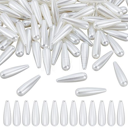 100Pcs ABS Plastic Imitation Shell Pearl Beads KY-HY0001-21-1