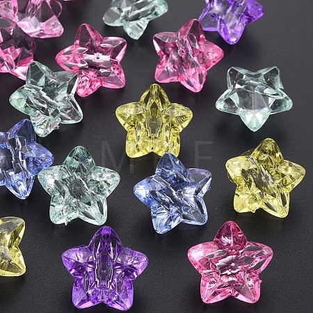 Transparent Acrylic Beads X-MACR-S373-76-B-1
