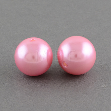 ABS Plastic Imitation Pearl Round Beads SACR-S074-10mm-A75-1