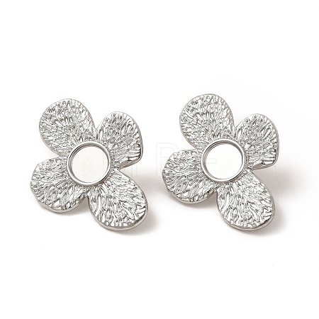 Non-Tarnish 304 Stainless Steel Stud Earrings Findings LS-EJEW-I281-43P-1