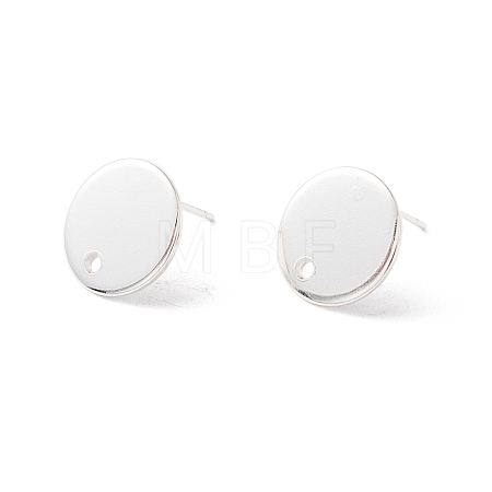 201 Stainless Steel Stud Earring Findings STAS-P308-09B-S-1