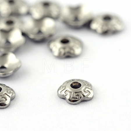 Tarnish Resistant 304 Stainless Steel Bead Caps STAS-Q194-24-1