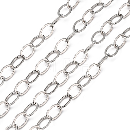 Electroplate Brass Paperclip Chains CHC-L019-31P-1