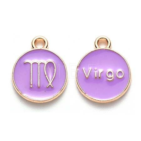 Alloy Enamel Pendants ENAM-S124-01A-01B-1