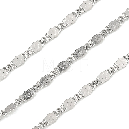 304 Stainless Steel Twisted Figaro Chains CHS-G052-01P-1
