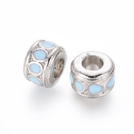 Alloy European Beads LFD8226Y-1-1