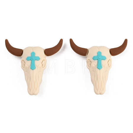 Cowboy Theme Silicone Focal Beads SIL-G014-01A-1