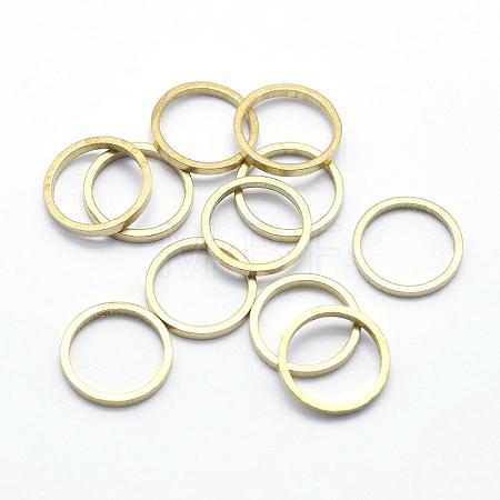 Brass Linking Rings KK-P119-20-10mm-RS-1