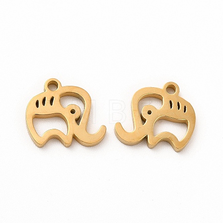 Ion Plating(IP) 304 Stainless Steel Charms STAS-M089-26G-1