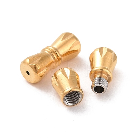 304 Stainless Steel Screw Clasps Ion Plating(IP) STAS-L135-04-1