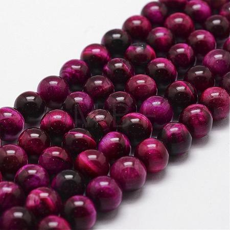 Natural Tiger Eye Bead Strands G-D840-54-10mm-04-1