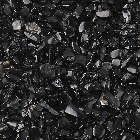 Natural Obsidian Chip Beads X-G-L453-08-1