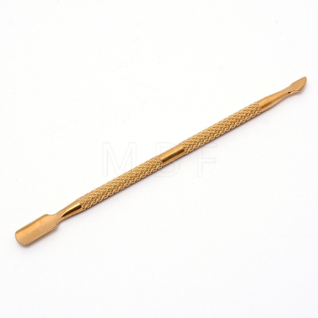 Double Head Stainless Steel Cuticle Pusher and Cutter MRMJ-WH0063-49-1