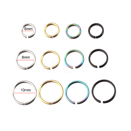 316L Stainless Steel Hoop Nose Rings WG46E6D-10-1