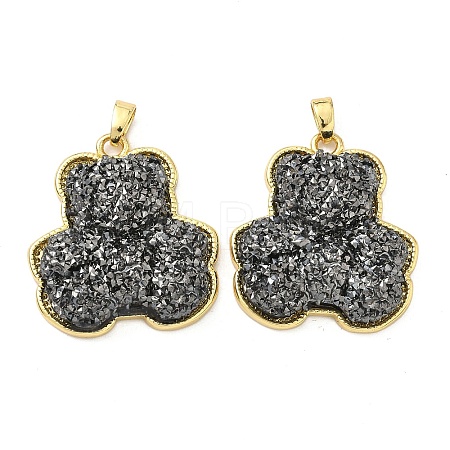 Brass Resin Pendants KK-C158-04A-G-1