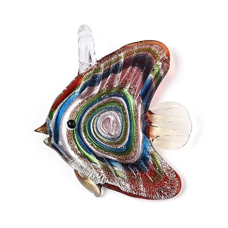 Handmade Lampwork Big Pendants LAMP-T024-05-1
