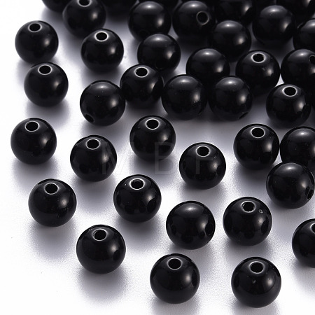 Opaque Acrylic Beads MACR-S370-C10mm-S002-1