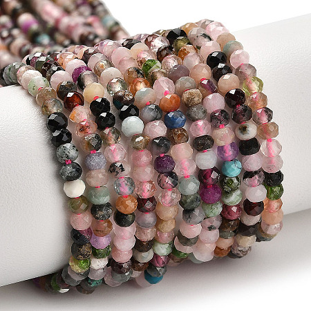 Natural Mixed Gemstone Beads Strands G-K373-B02-02-1