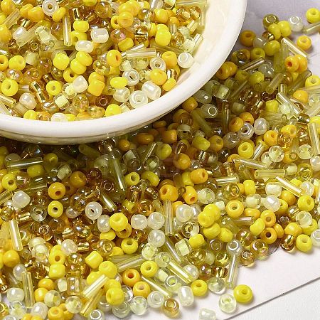 Opaque & Transparent Inside Colours Glass Seed Beads SEED-F004-02D-1