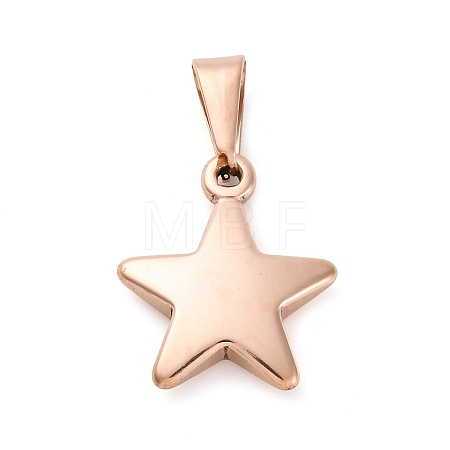 Ion Plating(IP) 304 Stainless Steel Pendants STAS-I135-25RG-1