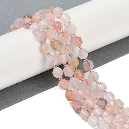 Natural Ferruginous Quartz Beads Strands G-O201B-130F-1