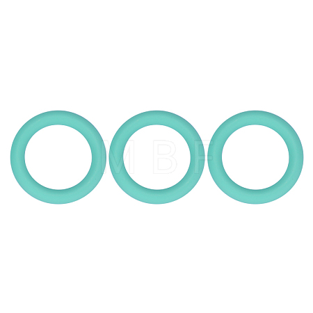 3Pcs Ring Silicone Focal Beads JX895I-01-1