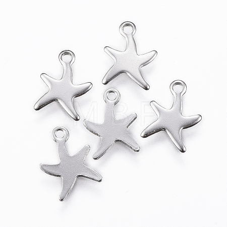 Tarnish Resistant 304 Stainless Steel Charms X-STAS-K154-22P-1