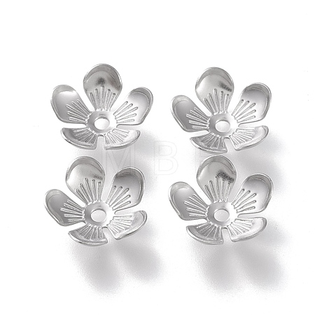 Non-Tarnish 304 Stainless Steel Bead Caps STAS-K194-15P-1