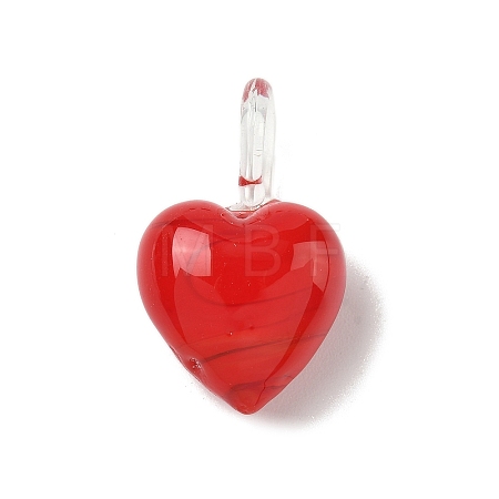 Christmas Handmade Lampwork Pendants LAMP-L081-01G-1