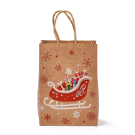 Christmas Theme Rectangle Paper Bags CARB-F011-01D-1
