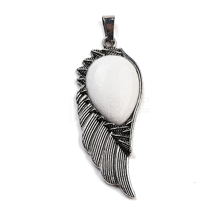Natural White Jade Big Pendants G-G112-02AS-03-1