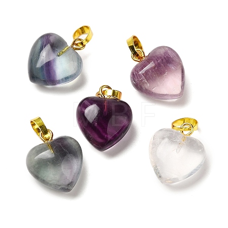 Natural Fluorite Pendants G-C155-02C-G-1