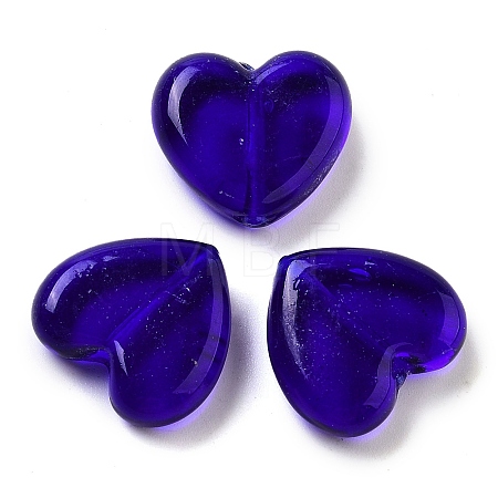 Heart Handmade Lampwork Beads LAMP-U003-01D-1