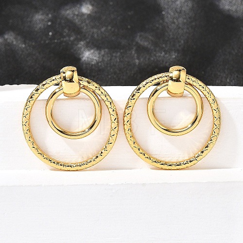 201 Stainless Steel Earrings EJEW-Q026-02G-B-1