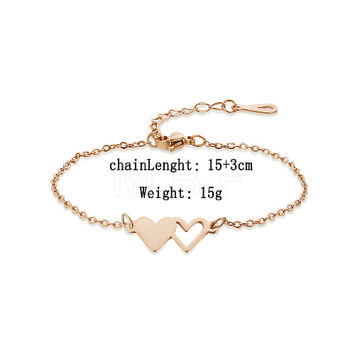 Fashionable stainless steel bracelet for daily wear CO3963-4-1