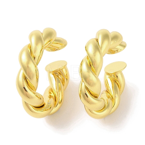 Brass Cuff Earrings for Women EJEW-I305-62G-1