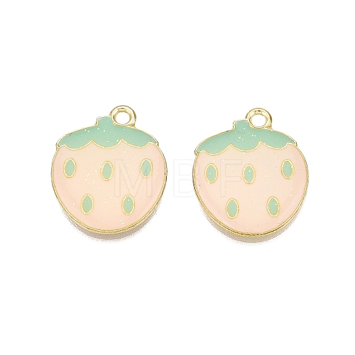 Light Gold Plated Alloy Enamel Pendants PALLOY-N176-26C-RS-1