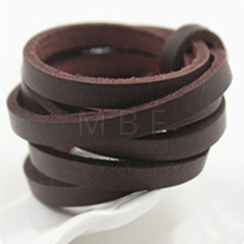 Flat Leather Jewelry Cord WL-WH0008-01B-03-1