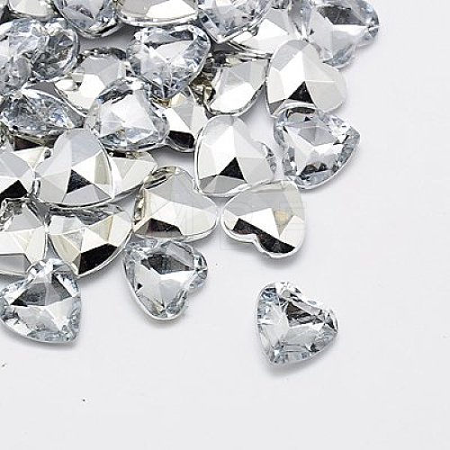 Imitation Taiwan Acrylic Rhinestone Cabochons GACR-A018-12x12mm-01-1