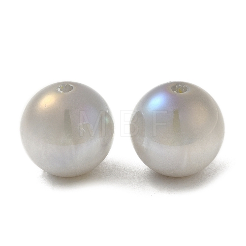 Iridescent Opaque Resin Beads RESI-Z015-01A-06-1