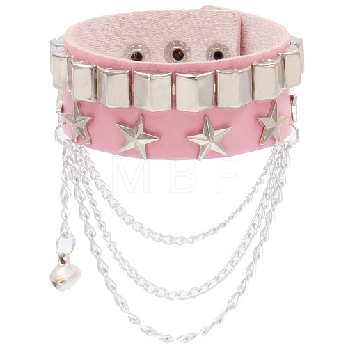 Punk Style Imitation Leather Bangles WG28DDA-20-1