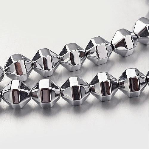 Electroplate Non-magnetic Synthetic Hematite Bead Strands G-F300-29B-01-1