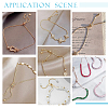 16Pcs 4 Colors Rack Plating Brass Chain Bracelet Making KK-HY0001-80-6