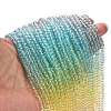 Transparent Painted Glass Beads Strands X1-DGLA-A034-T4mm-A15-2