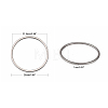 Tarnish Resistant 304 Stainless Steel Linking Ring STAS-T047-15A-2